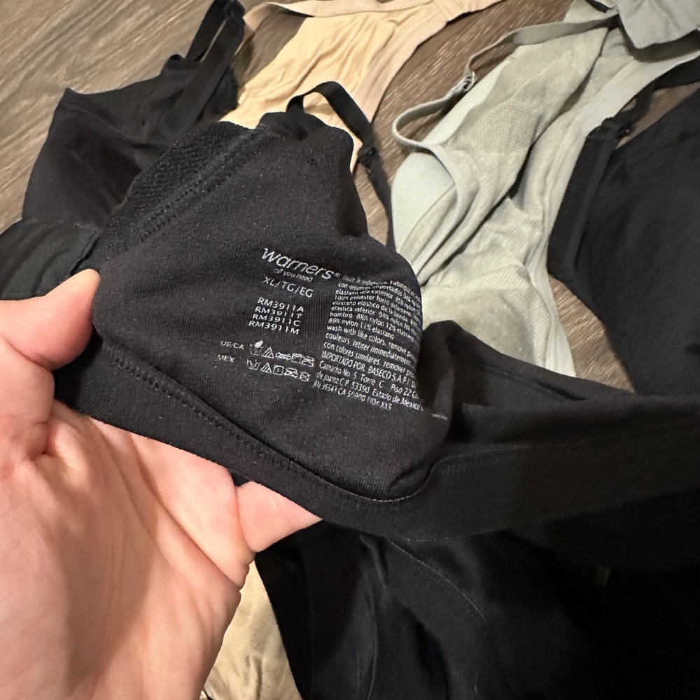 9 Warners soft cup bras 2xl - Picture 4 of 5